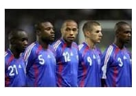 Les équipes de France et de Chine à la Réunion avant la Coupe du monde
