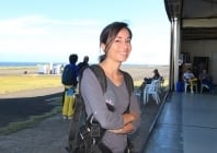 Lydwine Hibon, gagnante d'un voyage pour deux à la Réunion (Jeu Eclipse Air Austral)