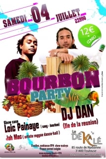 Bourbon party mix revient à Toulouse le 4 juillet 2009