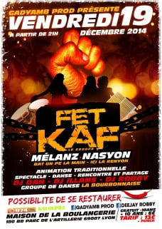 Fet Kaf à Lyon avec le groupe Mélanz Nasyon
