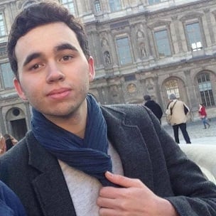 Nicolas Ozoux, étudiant à Paris