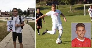 Nicolas Esparon, footballeur en université américaine