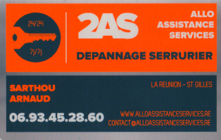 2AS - Allo Assistance Services, serrurier d'urgence à La Réunion (974)