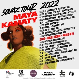 Maya Kamaty en tournée : Sovaz Tour 2022