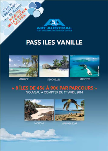 Tout savoir sur le Pass îles Vanille d'Air Austral