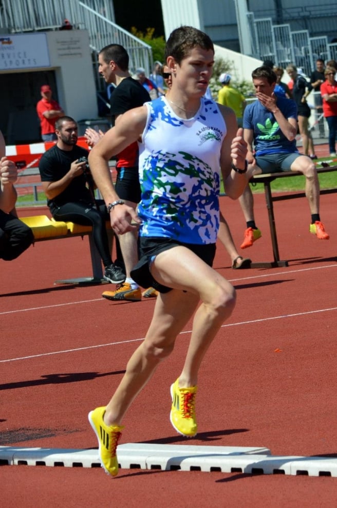 Florent Rouaud, champion de France junior du 3000m steeple