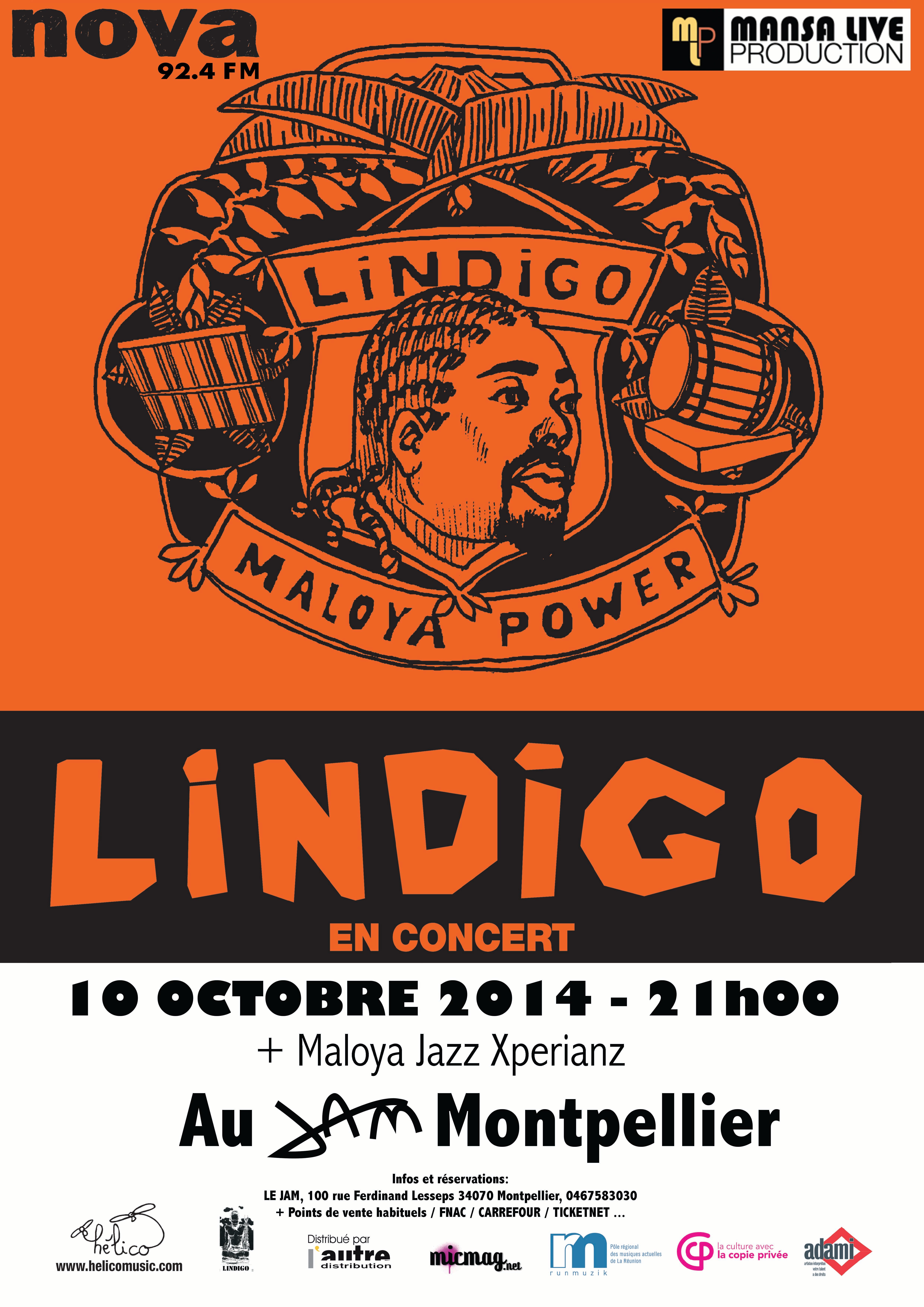 Lindigo en concert au Jam de Montpellier