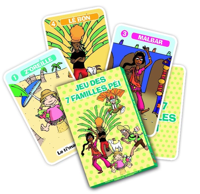 Un jeu de 7 familles de la Réunion - Réunionnais du Monde