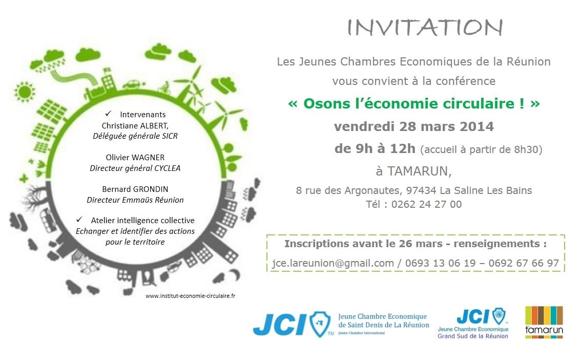 Conférence sur l'économie circulaire à La Saline