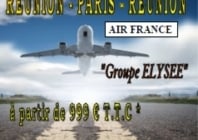 Le billet Réunion – Paris AR à 999 € en décembre 2012