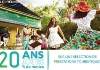 20% de réduction durant 20 jours sur un panel de prestations touristiques