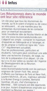 Article paru dans Réunion Multimédia de avril 2006