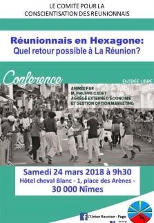 Conférence à Nîmes : Réunionnais en Hexagone, quel retour possible à la Réunion ?