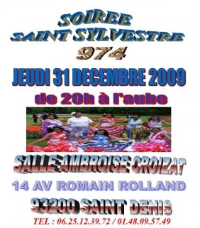 Soirée de la Saint-Sylvestre 974 à Saint-Denis (93)