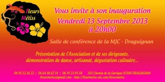 Fête de lancement de l'association Fleurs Métiss à Draguignan