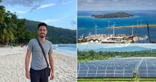 Jérémy Abelard, chargé de soutien aux énergies renouvelables aux Seychelles