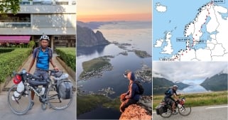 Irchaad Hossen : 9200 km à vélo de Paris au Cap Nord 
