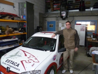Stéphane Folio, étudiant à l'ESTACA et passionné de rallye automobile